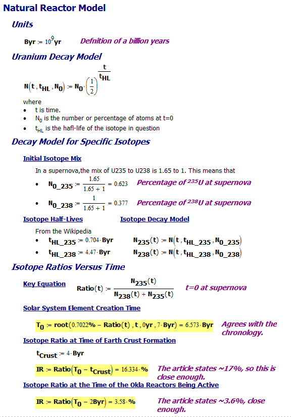 Natural Nuclear Reactors Math Encounters Blog