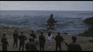 Figure 1: Godzilla Returning to the Sea.