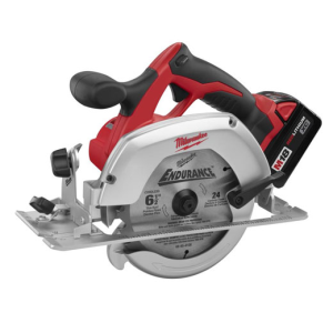 Figure 1: Milwaukee 6.5 inch Battery-Powered Circular Saw (source).
