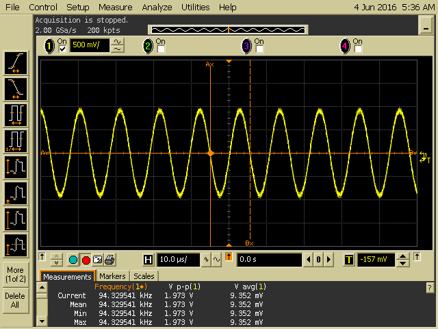 Figure 3: Opamp Output Voltage.