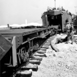 Figure 2: LST Unloading Rail Cars.